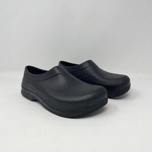 Shoes for Crews Unisex Womens‎ 8 / Mens 6 Slip Resistant Clog Black Work Shoes